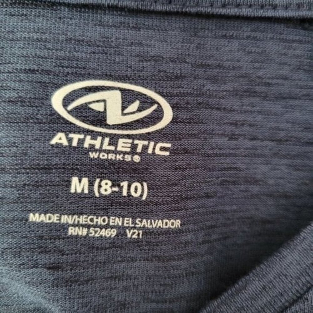 NEW Athletic DriWorks Tee Blue Activewear Medium 8-10 NWT Women's Athleisure - Picture 6 of 7